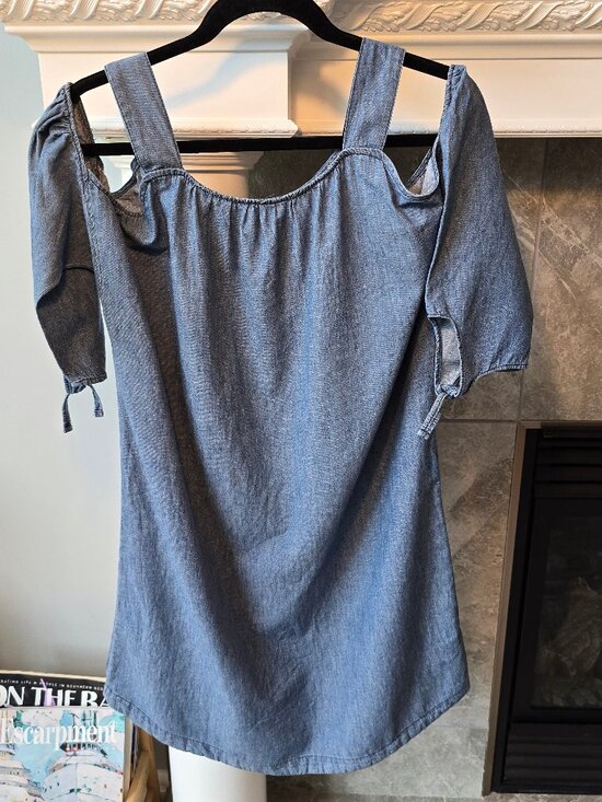 Denver Hayes Dresses & Skirts - Denver Hayes denim style  cotton linen chambray medium